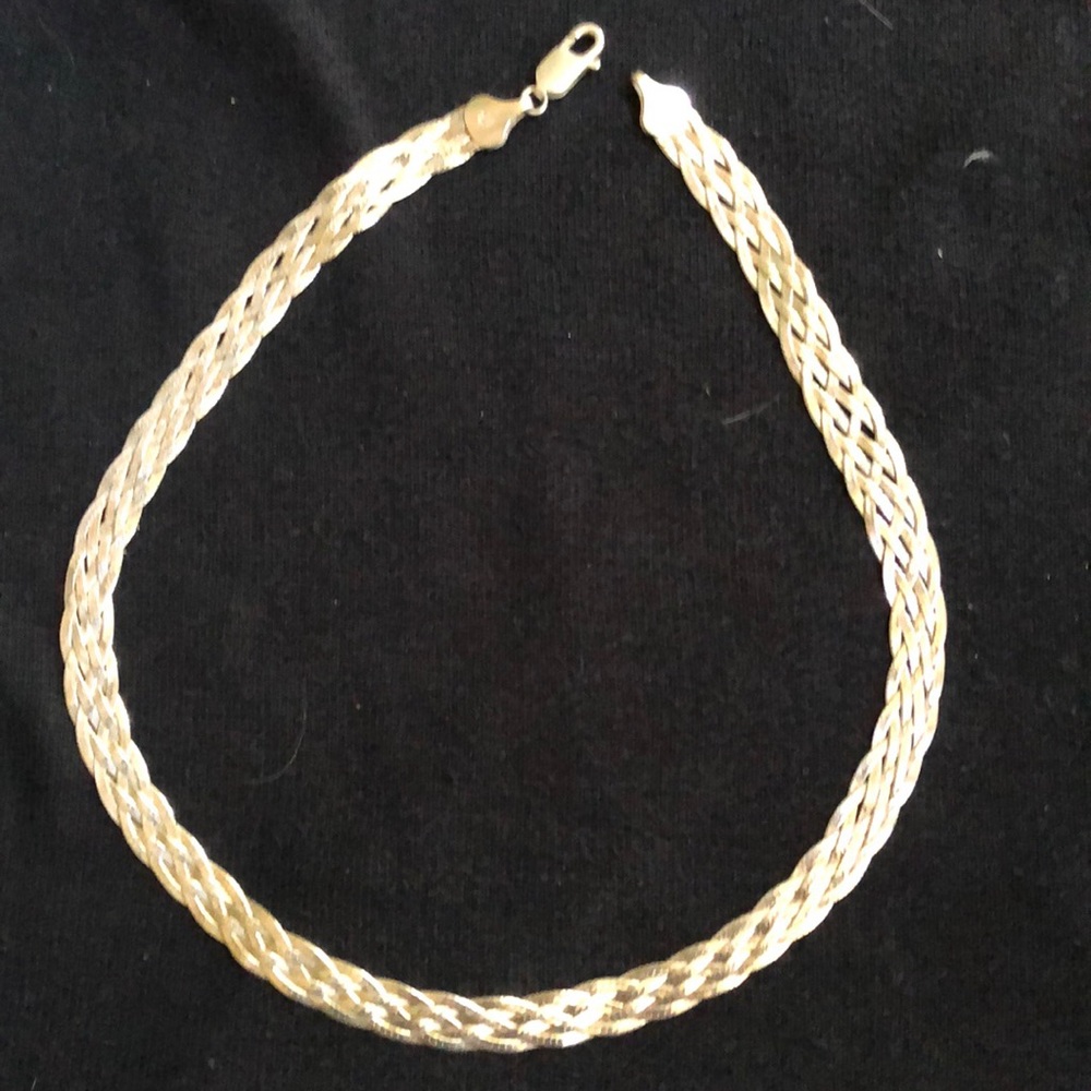 SS braided necklace